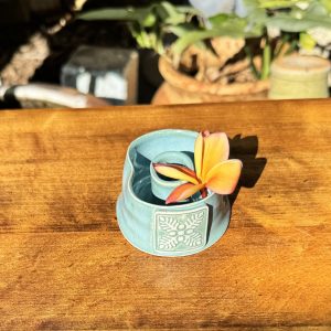 Mini Quilt Floating Turquoise Lei Vase